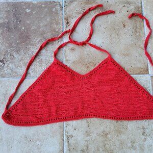 NWOT Blue Planet surf Crochet Halter Top, fits any size